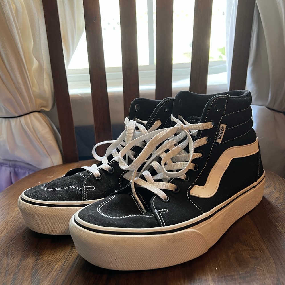 Platform Hightop Vans; sk8 Hi